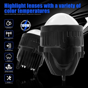 Phares LED <span class=keywords><strong>Toyota</strong></span> à succès – Feux de brouillard 3 pouces, 3 couleurs, faisceau Hi/Lo, 110W, lentilles de projecteur Bi-LED, feux de voiture, lampe de brouillard LED - Product Image 4