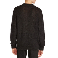 Pull Homme Personnalisé LOGO OEM Motif Jacquard Tricoté Col Rond Tricot Hiver Décontracté en Mohair