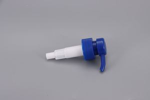 FUXI Blue Plastic <b>Pump</b> Head with <b>Screw</b>-On Closure for Liquid Soap Bottles Refillable Cosmetic Dispenser Cap - Product Image 5