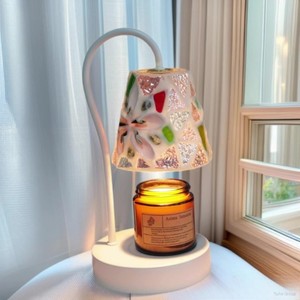 Lampe à mélanger les cires parfumées Mosaico, abat-jour en coquillages naturels, lumière d'ambiance, lampe de table, utilisation intérieure - Product Image 2