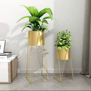 客厅或阳台婚礼场地装饰花架定制铁金属花盆架 - Product Image 2