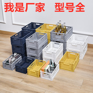 Caisse de rangement pliable en plastique pour fruits et légumes, petite, moyenne et grande, idéale pour la présentation et la cuisine – Collection Printemps Chaleur et Fleurs - Product Image 4