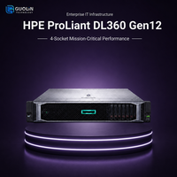 Serveur d'entreprise HPE ProLiant DL360 Gen12 1U en rack pour la virtualisation et l'hébergement cloud