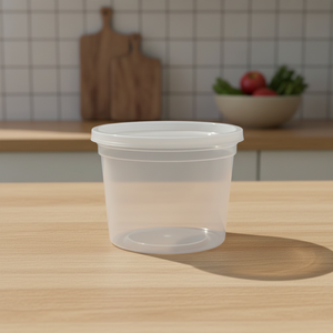 Contenedores Desechables Transparentes Resistentes para Almacenamiento de Alimentos con Tapas para Sopa, Salsas y Catering - Product Image 1