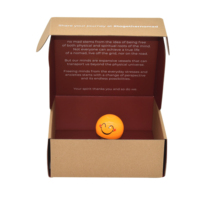 Boîtes d'emballage cadeau en carton ondulé kraft de petite taille, durables, écologiques, avec laminage mat personnalisé