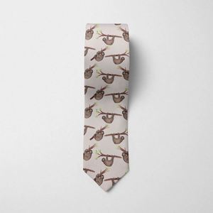 Corbata de poliéster con estampado de dibujos animados a rayas para hombre, ideal para fiestas, negocios y uso formal, en stock. - Product Image 5