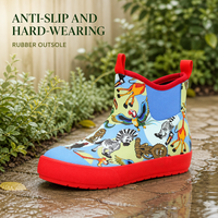 Bottes de cheville en néoprène pour femmes OEM ODM avec bout rond, semelle en caoutchouc imperméable, doublure en polyester, couleurs personnalisées pour l'approvisionnement des marques