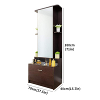 Miroir de coiffeuse de style français, moderne et luxueux, en bois durable, pour chambre à coucher, application maquillage