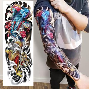 Tatuajes Temporales de Brazo Completo <span class=keywords><strong>para</strong></span> Hombres Tatuajes con Calavera Tatuajes de <span class=keywords><strong>Media</strong></span> <span class=keywords><strong>Manga</strong></span> Temporal Realista Adulto - Product Image 4