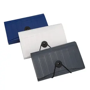 AFFISURE 확장 휴대용 폴더 13 포켓 로프 아코디언 파일 주최자 A6 플라스틱 카드, 쿠폰, 영수증
