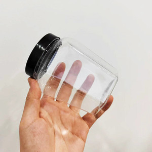 450ml Trung Quốc <span class=keywords><strong>New</strong></span> Arrival rỗng nhựa rõ ràng chai hình lục giác lưu trữ lọ container thực phẩm có nắp đậy bán buôn - Product Image 5
