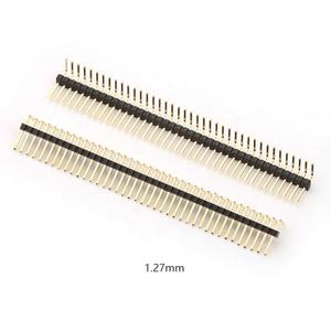 1.27mm 2-40pin baris tunggal Dip Pin <span class=keywords><strong>Header</strong></span> Pria Wanita 1.27 Pitch Pin konektor <span class=keywords><strong>Header</strong></span> untuk PCB - Product Image 4