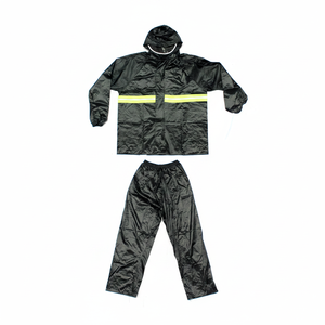 XL Industrial <b>Raincoat</b> Set 24PC/Cs PVC Polyester Reusable Windproof and Breathable Rainproof with Custom Logo Decoration - Product Image 4