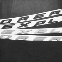 Lettres 3D ABS EXPLORER chromées noires, emblème de capot avant de voiture, badge, autocollant, accessoires de style automobile