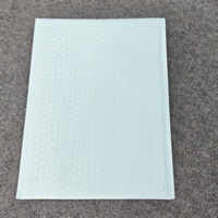 Sacs d'expédition imprimés en usine, bleu beige, pochettes en plastique pour courrier, enveloppes à bulles pour emballage polyvalent