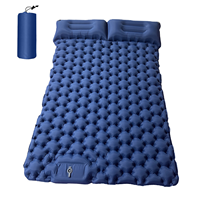 Matelas gonflable Double pour Camping extérieur, 2 personnes, lit de couchage extérieur, ultraléger, pliable, voyage, coussin d'air