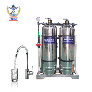 Système de filtre à eau UF en acier inoxydable 500L 2000L avec pompe et PLC pour usage domestique - Product Image 1