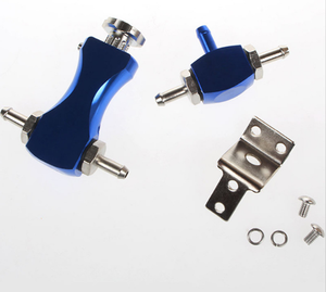 Contrôleur de surpression de Turbine automatique 1-30PSI outil de pression de suralimentation réglable voiture pièce modifiée aluminium manuel universel Double vanne - Product Image 1