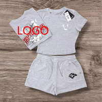 Ensembles 2 Pièces Décontractés et Confortables pour Femmes, Style Sportif d'Été, Qualité Supérieure, Prix de Gros, Collection Designer Boutique, Vente Chaude