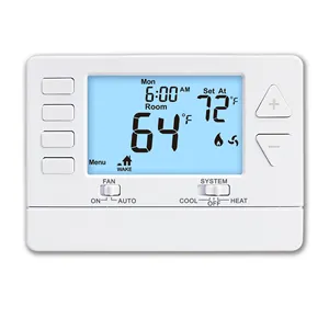24 Volts Digital Temperature Switch Thermostat HVAC