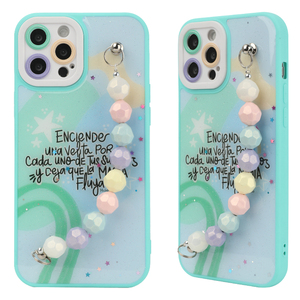 Cover Antiurto per Telefono Colorata in PC TPU con Braccialetto per iPhone 14 15 13 e Samsung Fundas Cover De Celular All'Ingrosso - Product Image 2