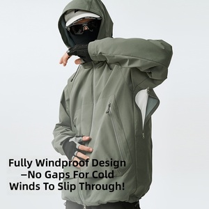 <span class=keywords><strong>Chaqueta</strong></span> 3 en 1 con Capucha para <span class=keywords><strong>Hombre</strong></span> y Mujer, Resistente al Agua y al Viento, con Cierre Tex, Ajuste Táctico para Montañismo - Product Image 3