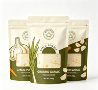 Sachets d'emballage refermables réutilisables avec fermeture éclair, ligne de déchirement et encoche de déchirement pour poudre de poivre et de cumin, logo personnalisé disponible