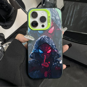 Funda de teléfono personalizada OEM con diseño de Spiderman, impresión UV, estilo moderno, para iPhone 7 Plus 17Air, cubierta protectora rígida de PC, venta al por mayor de fábrica - Product Image 6