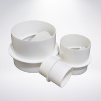 Conduit tuyau vanne anti-retour conduit rond connecteur de tube rigide avec obturateur extracteur ventilateur Backdraft amortisseur bouchon 4 "pouces