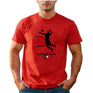 T-shirt grafica con stampa 'Volleyball <span class=keywords><strong>Mode</strong></span> On', maglietta con silhouette di atleta sportiva, regalo per l'allenamento / T-shirt streetwear oversize in cotone a maniche corte 'Volleyball <span class=keywords><strong>Mode</strong></span> On', top casual - Product Image 6