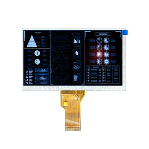 OEM حجم صغير 7 بوصة شاشات LCD SPI CTP 800x480 440x1920 عالية الدقة 7 بوصة LCD تعمل باللمس شاشة 7 بوصة شاشة الكريستال السائل لوحة