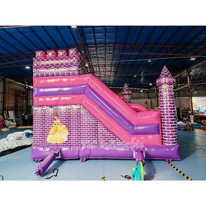 Công Chúa Thương Mại Nhà Bị Trả Lại Màu Hồng Lâu Đài Inflatable Nhà <span class=keywords><strong>Bouncy</strong></span> Với Trượt Lâu Đài <span class=keywords><strong>Bouncy</strong></span> Trẻ Em Nhảy Lâu Đài Cho Trẻ Em - Product Image 4
