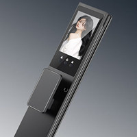 Serrure Intelligente S15 avec Reconnaissance Faciale, Empreinte Digitale, Interphone Vidéo, Mémoire Cloud, Carte SD, Application Tuya/GPRS, en Alliage d'Aluminium