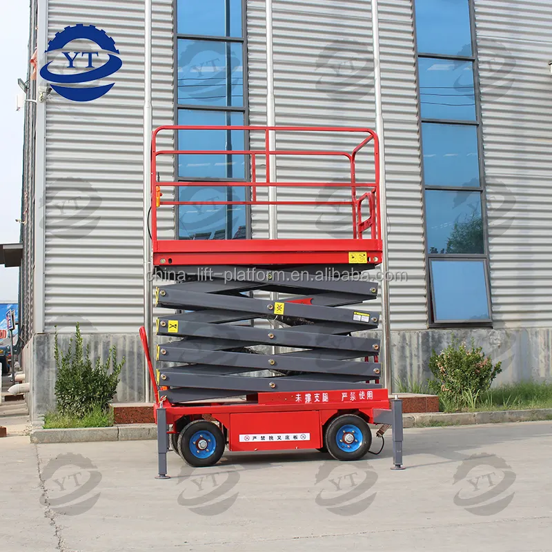 Draagbare hydraulische scissor lift man lift outdoor en indoor antenne werk lifting platform