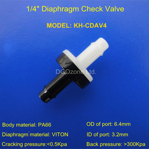 1/4 6.1mm một chiều nhỏ không trở lại Nhựa PA66 kiểm tra Van hướng dẫn sử dụng thủy lực điện cơ hoành cấu trúc khí chung không khí nước - Product Image 3