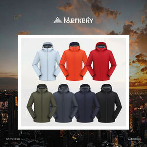 Veste universitaire pour homme automne-hiver – Couleur unie, col montant, fermeture éclair, coupe-vent, chaude, en toile, pour sports de plein air et tenue décontractée - Product Image 3