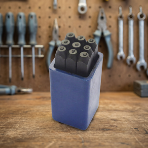 Jeu de poinçons numérotés en acier au carbone, 9 pièces, de 0 à 8, réversibles, 6 pour 9, outils manuels pour marquage métallique et fabrication de bijoux |   GS1415 - Product Image 2
