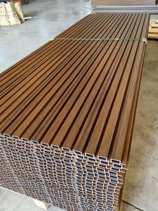 WPC 피리 판자 벽 보드 gadren 울타리 나무 베니어 대나무 및 나무 섬유 그릴 방수 내화 장식 외벽 패널 - Product Image 5