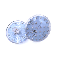 Lumière LED Cabochon plate 100 mm à 36 LED SMD3535 24V RGB pour parcs d'attractions et manèges, étanche