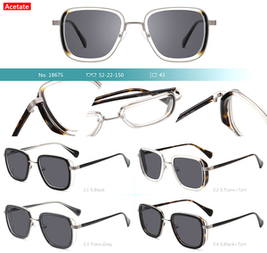 Gafas de Sol de millonario polarizadas para hombre de alta calidad Acetato gris Tac Diseño blanco transparente especial <span class=keywords><strong>Nunca</strong></span> alta producción - Product Image 6