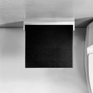 Tomato Wall Mounted <b>Folding</b> <b>Shower</b> <b>Stool</b> 353x343x45mm Black For Bathroom Changing Room - Product Image 4