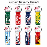 Bouteille d'eau sport personnalisée 500ml/700ml à double paroi, anti-fuite, sans BPA, avec pulvérisateur, idéale pour les événements sportifs en plein air