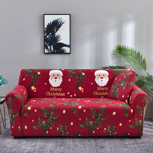 Funda de Sofá Elástica y Suave para Sala de Estar Especial de Navidad, Lavable, Decoración para el Hogar, Cubierta de Cojín de Sofá Todo Incluido - Product Image 5