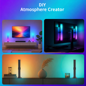 Barra Luminosa LED Intelligente <span class=keywords><strong>KA</strong></span> con Controllo App e Vocale, Effetto Arcobaleno RGB, Lampada da Scrivania per Gaming, TV e Decorazione Stanza PC - Product Image 4