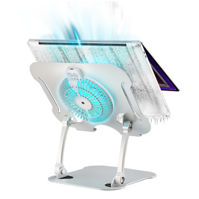 Portable Folding Laptop Cooling Pad Adjustable Height Laptop Stand With Fan Tablet PC Laptop Stand