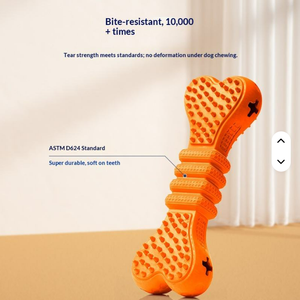 Offre Spéciale : Jouet à Mâcher Anti-Fuite pour Chiens de Taille Moyenne, en Forme de Clou Souple, pour Nettoyage des Dents et Distribution de Nourriture – Indéchirable - Product Image 4