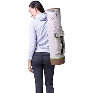 Bolsa de Lona para Esterilla de Yoga con Estampado, Bolsillo y Cremallera - Product Image 4
