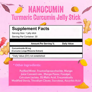 Bâton de gelée de mangue de marque privée de haute qualité avec curcuma et extraits de plantes, gelée portable après la fête - Product Image 2