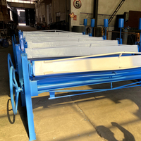 Plieuse manuelle industrielle robuste GH pour tôles 1,5*1300/2500mm en acier inoxydable et aluminium, durable et économe en énergie