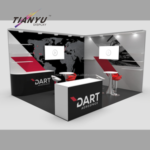 Cabina de exposición de Mdf Simple de tamaño pequeño de China, diseño <span class=keywords><strong>2x2</strong></span>, exhibición de cabina de Feria Comercial de peso ligero reutilizable para eventos - Product Image 5